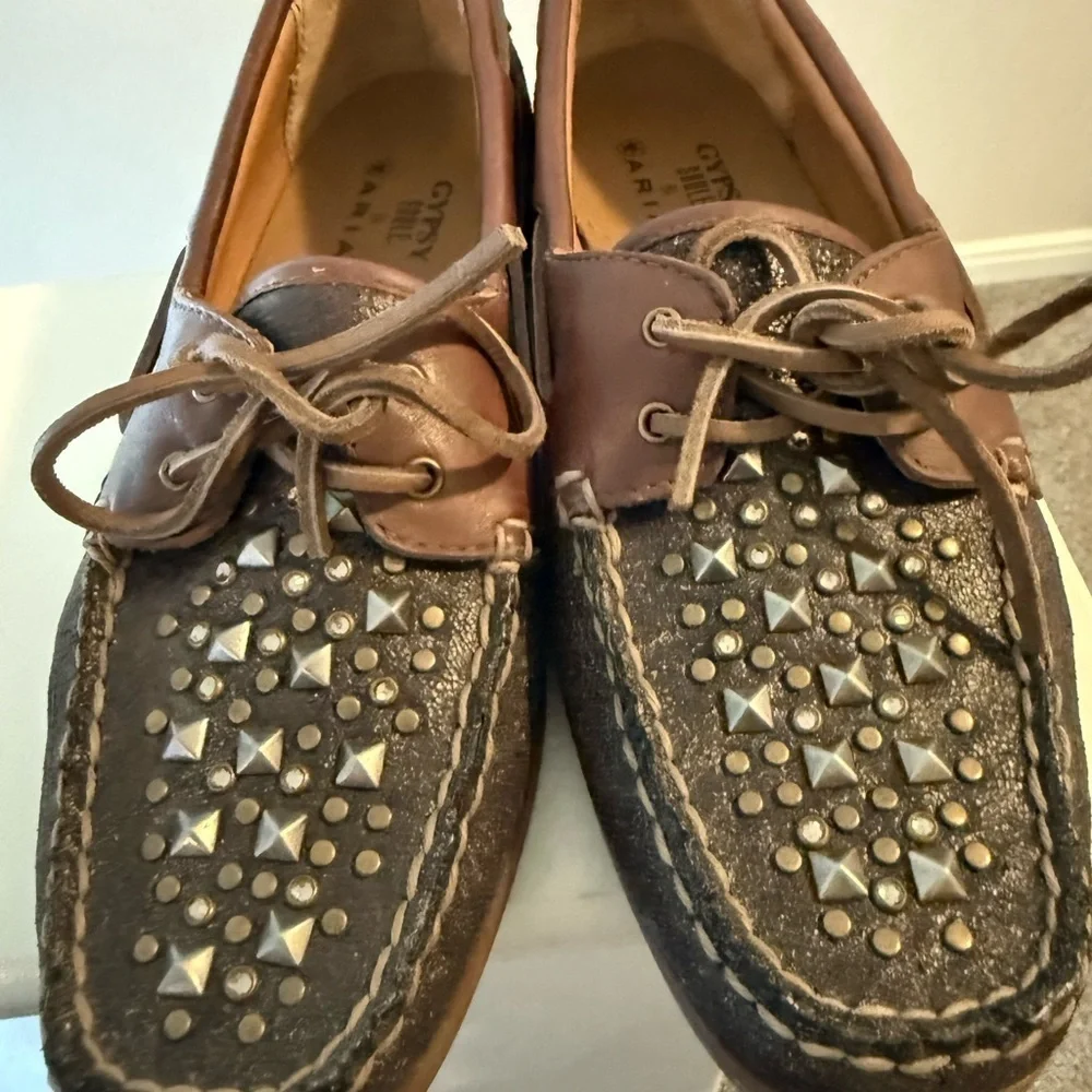 Gypsy Soule & Ariat Rockin’ Gypsy Studded Womens Leather Loafer Size 7.5